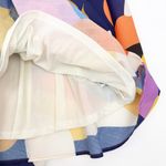 Baltic Born  Lola Midi Dress Rust Navy Blue Multicolor Puff Sleeves Cutout Boho Photo 12