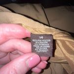 FOR THE REPUBLIC  light brown fit n flare‎ perforated lined skirt 14 Photo 5