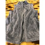The North Face Women Size Small full zip fleece Vest Light Grey Preppy Hiking Photo 5