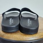 Valentino Garavani Valentino Black Logo Slides Size 39 Black Valentino Slides Photo 4