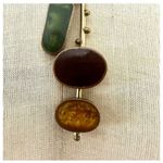 Copper brass colorful long pendant necklace Photo 2