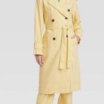 A New Day  Women's Button Up Linen Trench Coat Jacket Photo 0