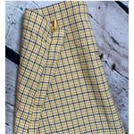 MINKPINK Plaid Ankle Zip Pants Yellow Womens XXS Photo 6