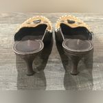 Antonio Melani FINAL PRICE Heels Kitten Suede & Leather Moccasin Style Brown Photo 3