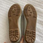 Alfani Size 6.5 Cory Gray Leather Flats with Fabric Floral Detail Photo 1