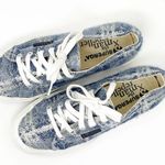Superga The Man Repeller Tweed Sparkle Sneaker size 37 Blue White Photo 5