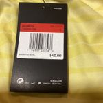 Nike  Womens Soccer Shorts Dri-FIT Athletic Yellow‎ Black Striped Large L Photo 1