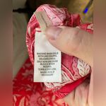 Ophelia Roe coral cotton floral drop waist‎ button down shirt sleeve shirt dress Red Size XL Photo 7