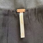 Free People  black faux leather zip front mini skirt size 6 Photo 3