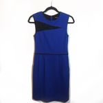 Nanette Lepore  Take My Hand Lace Insert Dress Cobalt Size 4 Photo 2