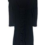 Prairie Underground Black Long Sleeve Layered Front Bodycon Dress Women Sz S Photo 0