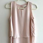Monteau  Women’s Blush Pink Layered Basic Tank Top, Size Small Photo 1
