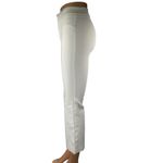 ZARA  Women's White High Waisted Slim Flared Cropped Trousers Pants Size XS Photo 1