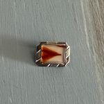 Truly Fantastic Vintage Little Brooch Pin W Agate I Believe Center Multiple Photo 2