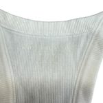White Fox Boutique White Fox Athletics Size M White Ribbed Tank Top‎ WFA Embroidered Sporty Casual Photo 2
