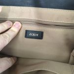 J.Crew Black Faux Leather Handbag Satchel Crossbody Tote Bag Black F6133 Photo 6