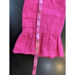 INC International Concepts Hot‎ Pink 100% Linen Ruffle Lightweight Jacket Medium Photo 12