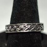 Source Unknown NWOT Southwestern Design Casual Unisex Size 8.5 Silver Tone Metal Alloy Ring Photo 1