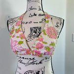 Lilly Pulitzer  bikini Swimming top with push up hot pink Green Sz XS RN 88189 Photo 2