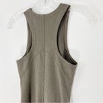 Lululemon  Ribbed Softstreme Slim Fit Tank Dress in Army Green Size 2 Photo 5