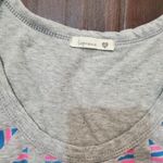 Soprano Gray tank with cute pattern in green blue and pink size xs Photo 2