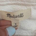 Madewell  White Sleeveless Wrap Crop Cotton Tank Top‎ Size Small EUC Photo 5