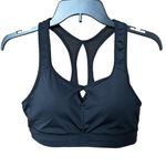 Target Women's small black padded open racerback sports bra removable pads Photo 0