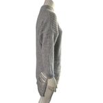 Women's Distressed Loose Relaxed Knit Chunky Oversized Frayed Sweater Tunic Purple Size M Photo 2