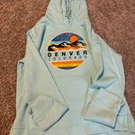 Light Blue Denver Colorado Hoodie Size M Photo 0