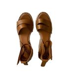 Franco Sarto Callia Cognac Strappy Leather
Wedge Espadrille Sandals Size 7 Photo 1