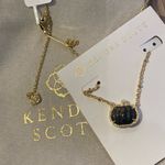 Kendra Scott Golden Obsidian 14k Gold-Plated Pumpkin 19" Adjustable Necklace Photo 0