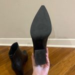 Marc Fisher Oshay Pointed Toe Bootie (Women) in Black Leather Photo 4