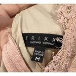 Trixxi Pink Cream Lace Mini Dress Photo 3