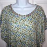 Natural Life  Cotton Tee Mini Dress Frankie Knit Blue Floral Tshirt Dress XL NWT Photo 4