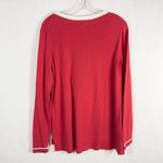 Crown & Ivy Crown Ivy Large Sweater Top‎ Red Penguin Knit Christmas Ugly Long Sleeve 1016 Photo 1