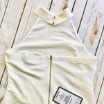 Teeze Me Cocktail Dress Cream Halter Mini Bodycon Photo 4