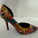 Brash Floral Watercolor Pointed Toe Stiletto Pumps Y2K Size 6 | Feminine Photo 11