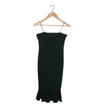 Sugar Lips New Womens Size Small Strapless Peplum Bottom Dress Hunter Green Photo 7