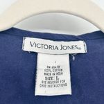 Victoria Jones Womens Vintage 90s Patriotic July 4 Americana Quilted Vest Size L Blue Size L Photo 1