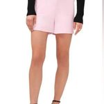Halogen NWT Faux Leather & Faux Suede Shorts In Pink Dogwood size Large womens Photo 6