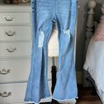 Tinseltown Jeans Boho Hippie Bootcut Stretchy Distressed Pull On Elastic Waist Size 8  Photo 1