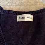 Women’s Vintage Baxter & Wells Knit Holiday Vest Size Medium Blue Photo 4