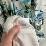 Badgley Mischka Badgley Mishka Women’s Blue 0 Floral Ruffle Trim Dress Flaw Photo 3