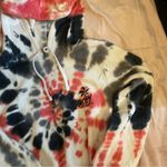 Hurley  Sweater Womens Jacket Tie Dye Cropped Long Sleeve Pullover Size m Photo 4