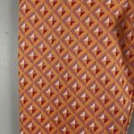 ZARA Women  HIGH‎ RISE FLARED JACQUARD PANTS ORANGE MULTI 70s Photo 4