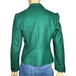 Guy Laroche Paris Vintage Womens Size S Green Black Plaid Double Breasted Jacket Photo 4