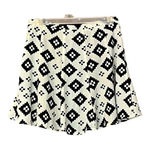 Show Me Your Mumu SKATER CIRCLE SKIRT BLACK WHITE GEOMETRIC PATTERN SIZE LARGE Photo 1