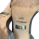 Badgley Mischka  Lacie‎ D'Orsay Heels Sz 8.5 Silver Leather Embellished Classy Photo 9