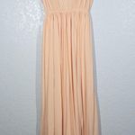Madewell Peach Pink Magnolia Tie Back Maxi Dress Size XXS Photo 5