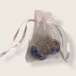 Cobalt & Aquamarine Encrusted Silver Stretch Rings Photo 3